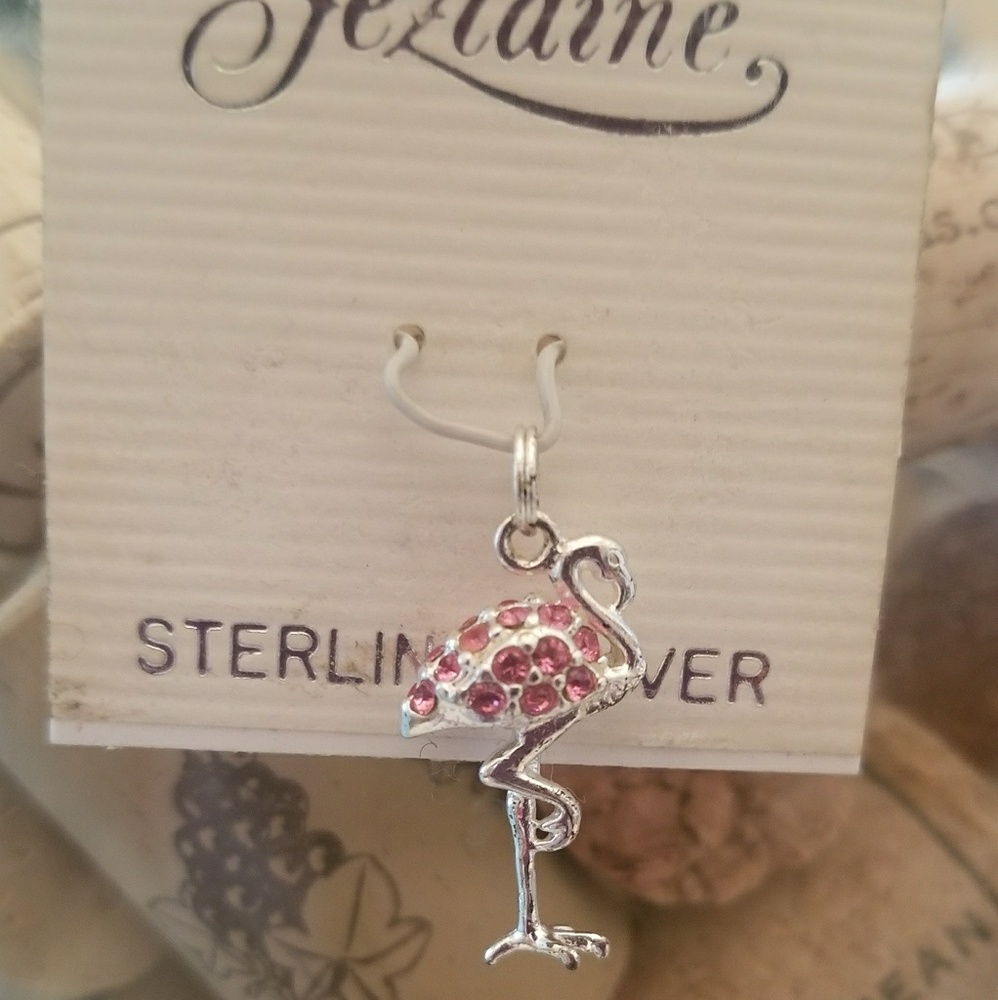 Sterling Silver Flamingo Charm